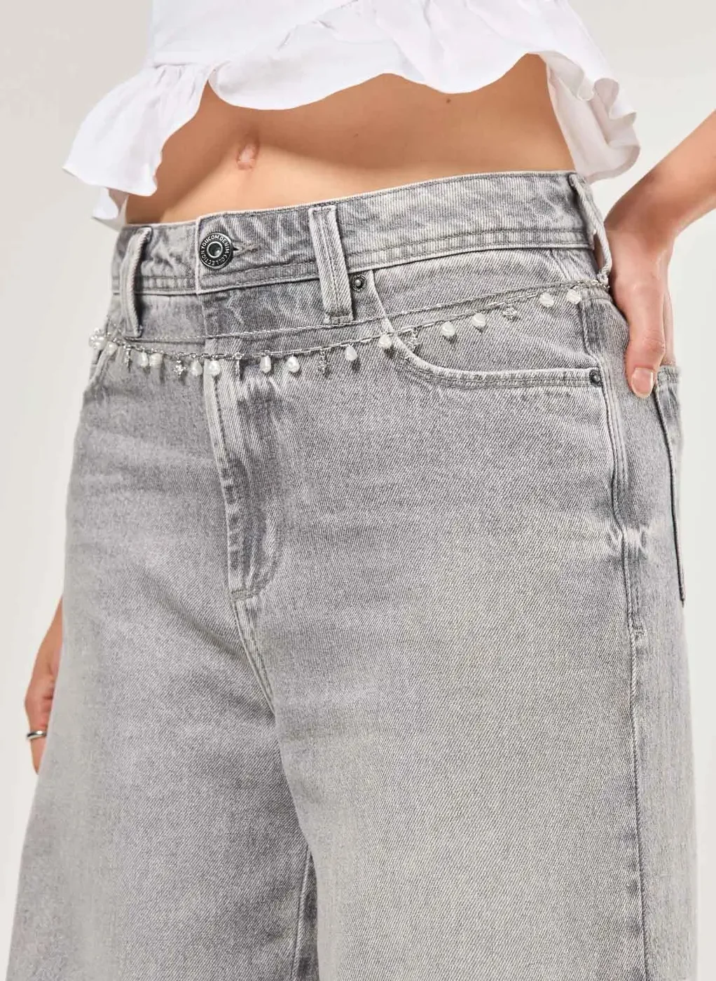 Belly Chain Estelas E Pérolas Artificiais