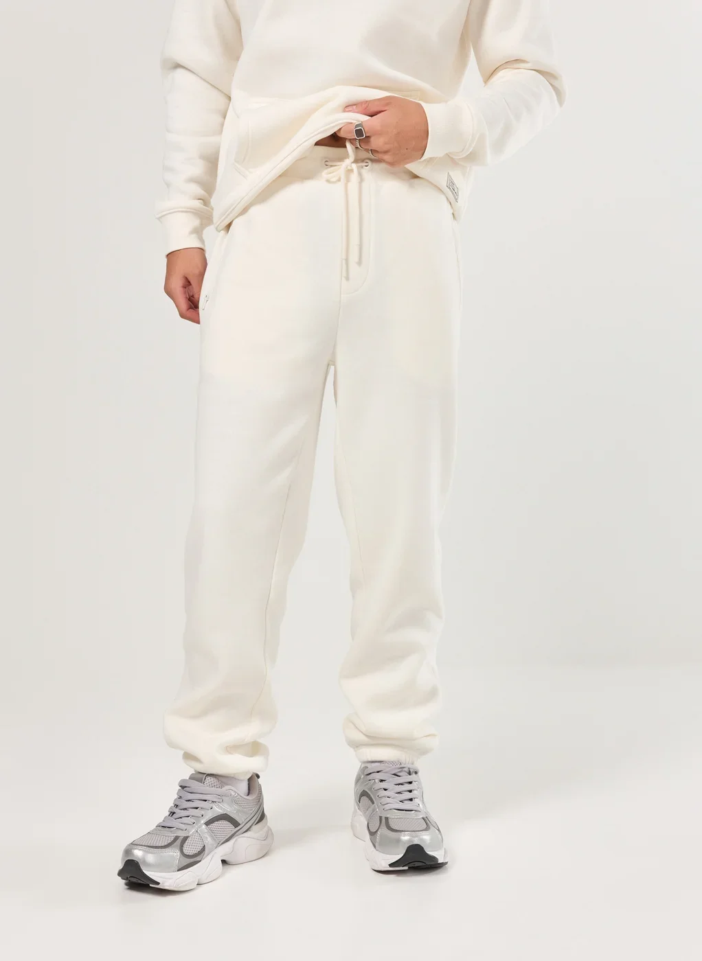 Calça De Moletom Com Elástico