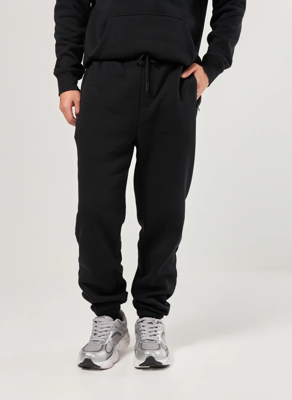 Calça De Moletom Com Elástico