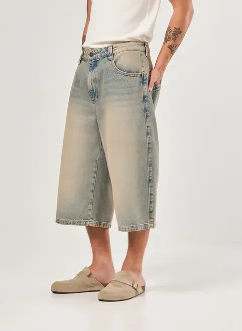Jorts Super Baggy Jeans Dirty