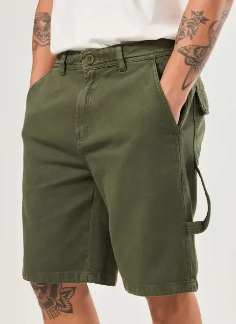 Bermuda Sarja Detalhe Bolso