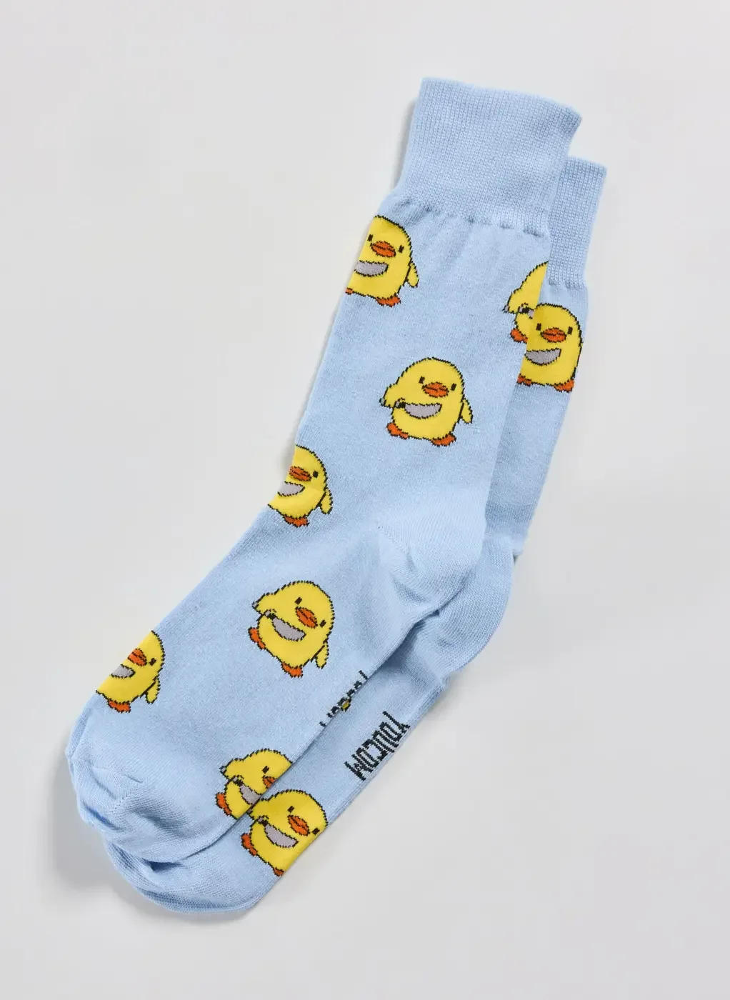 Meia Azul Pintinho Com Faca