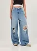 Calça Jeans Super Wide Leg Rasgos