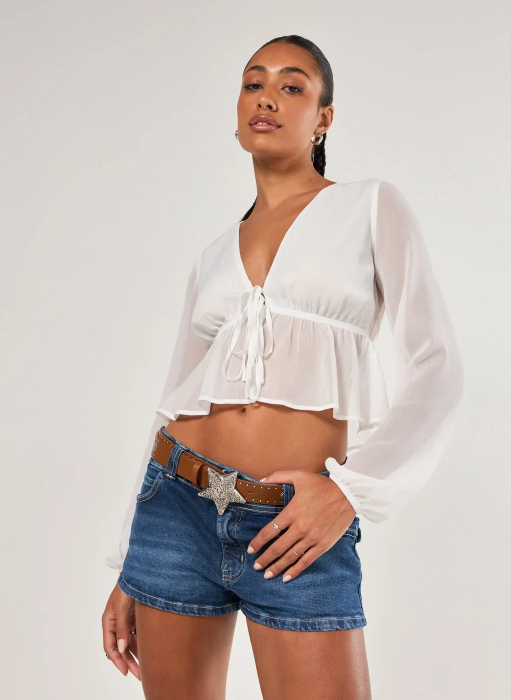 Cinto Marrom Fivela Estrela