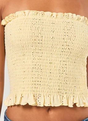 Tube Top Lastex Broderie