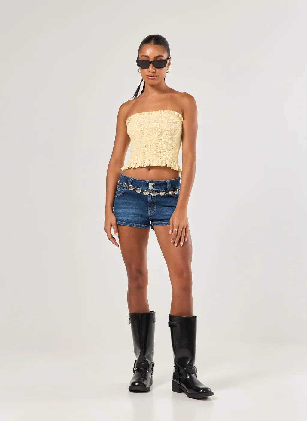 Tube Top Lastex Broderie