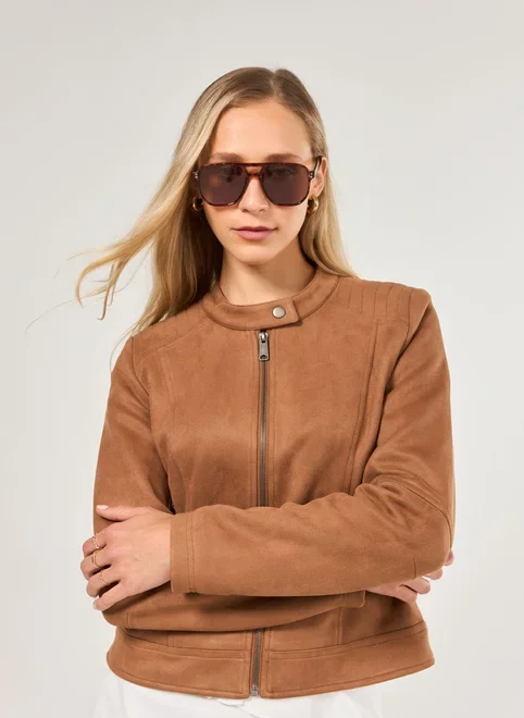 Jaqueta Suede Marrom