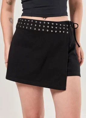 Short Saia Sarja Transpassado Tachinhas