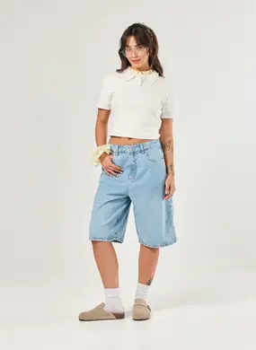 Bermuda Jorts Jeans Claro