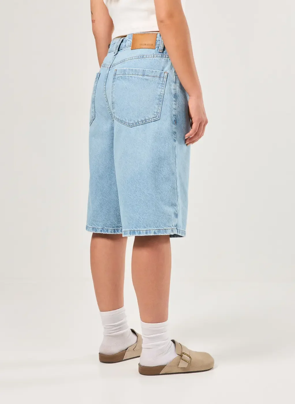 Bermuda Jorts Jeans Claro