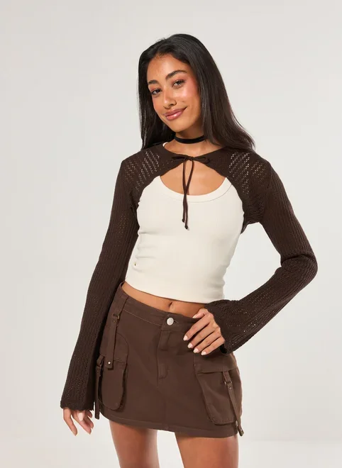 Super Cropped Tricô Amarração