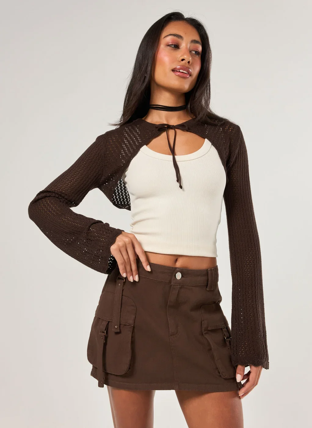 Super Cropped Tricô Amarração