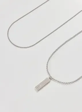 Conjunto 2 Colares Prateados Going Out