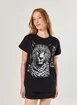 Camiseta Oversized Preta Onça
