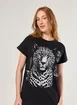 Camiseta Oversized Preta Onça