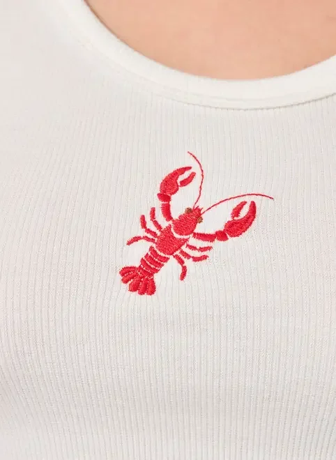 Regata Regulável Bordado Lagosta