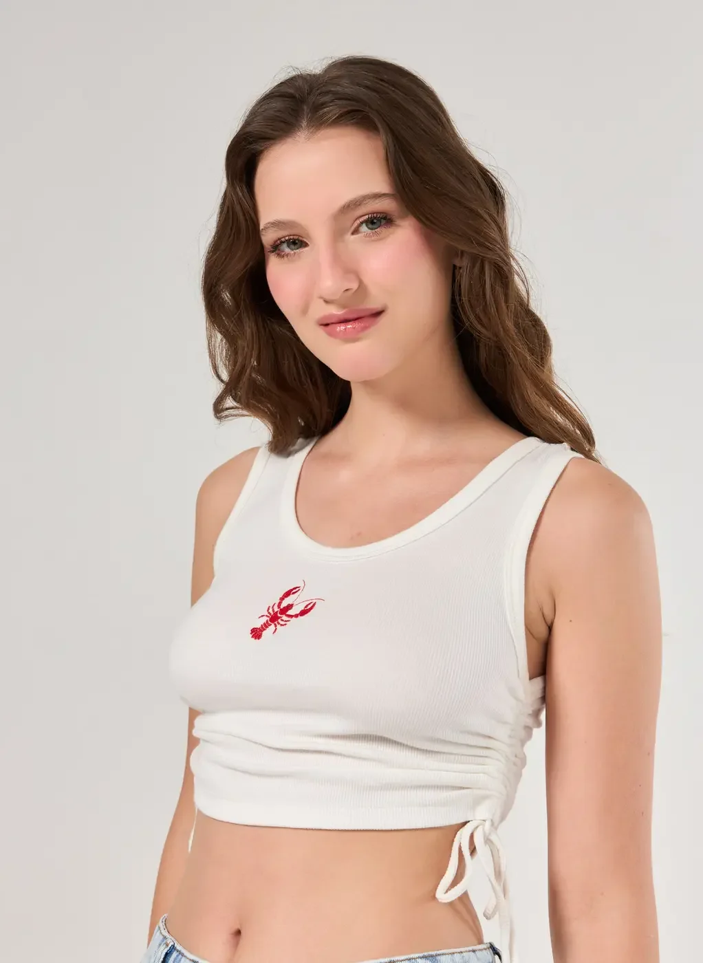 Regata Regulável Bordado Lagosta