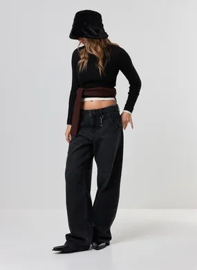 Blusa Canelada Tricô Manga Longa