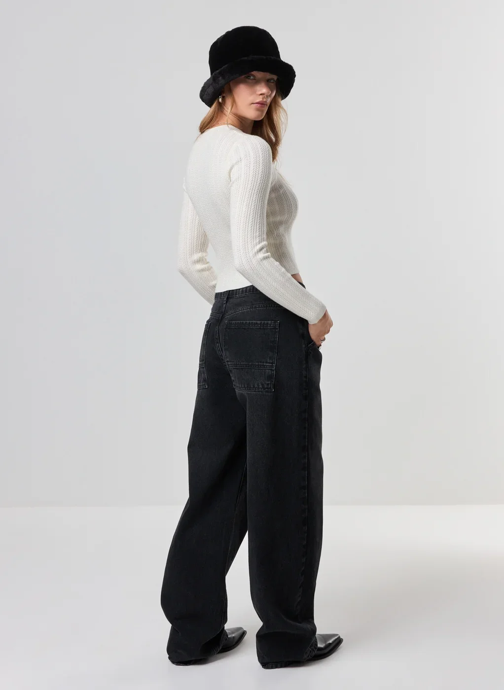 Blusa Canelada Tricô Manga Longa