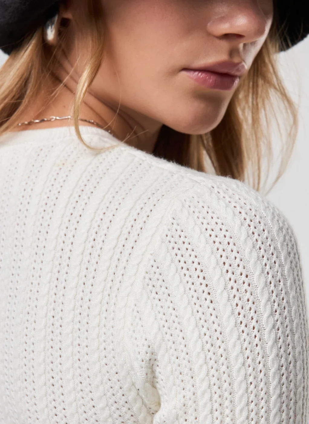 Blusa Canelada Tricô Manga Longa