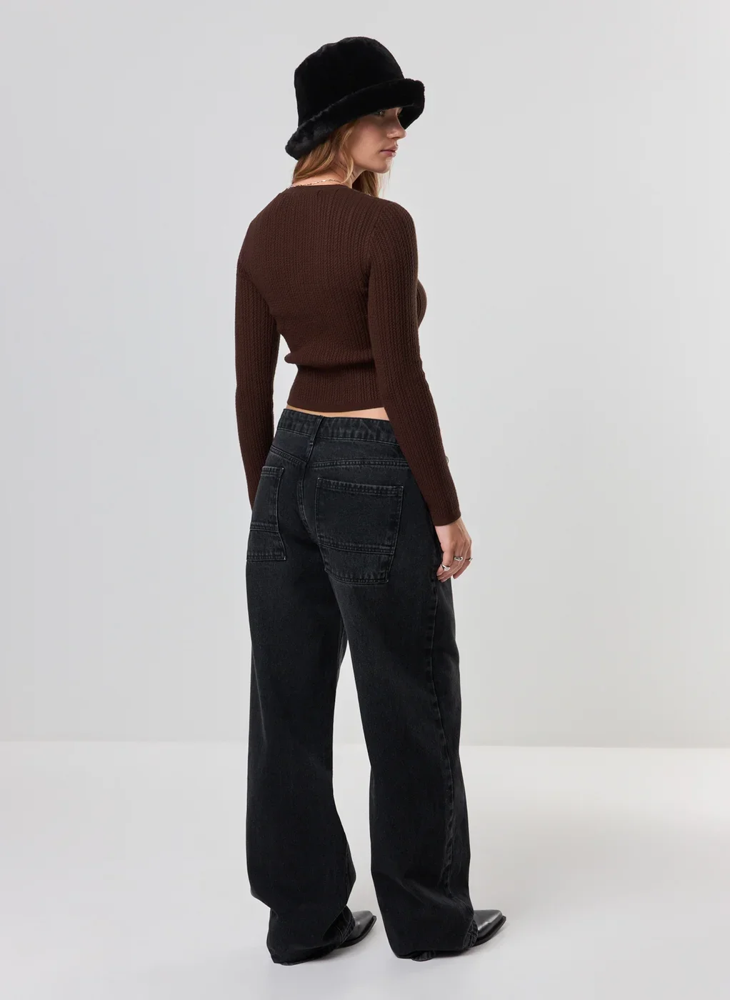 Blusa Canelada Tricô Manga Longa