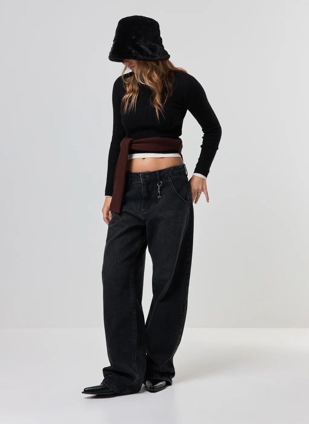 Blusa Canelada Tricô Manga Longa