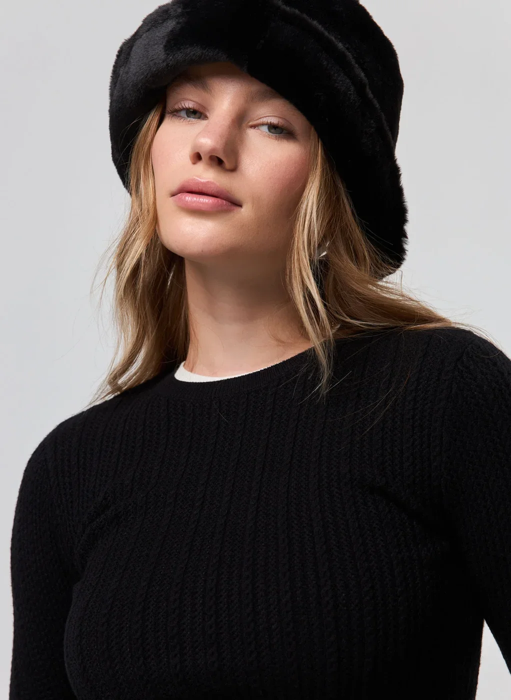 Blusa Canelada Tricô Manga Longa