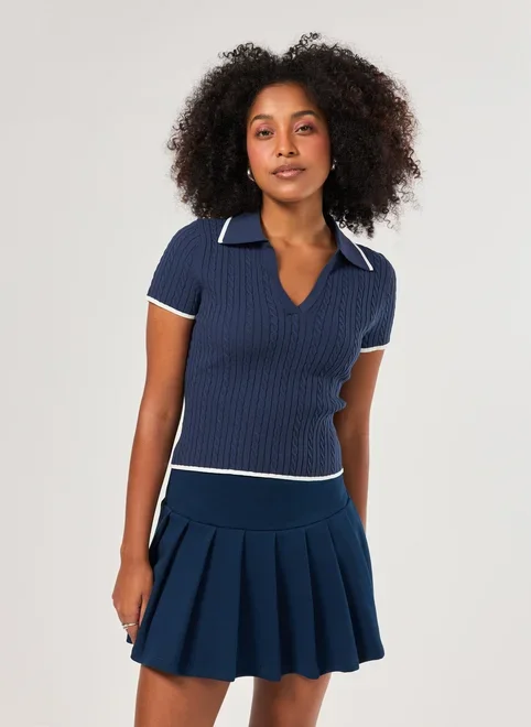 Blusa Polo Tricô