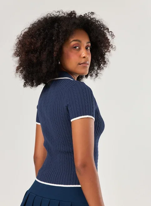 Blusa Polo Tricô