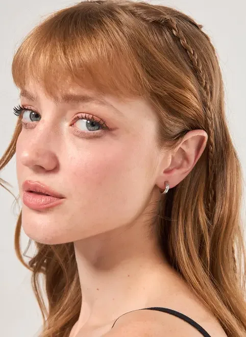 Conjunto 4 Brincos De Argola Prateadas