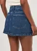 Short Saia Jeans Básico Cintura Alta
