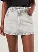 Short Saia Jeans Básico Cintura Alta