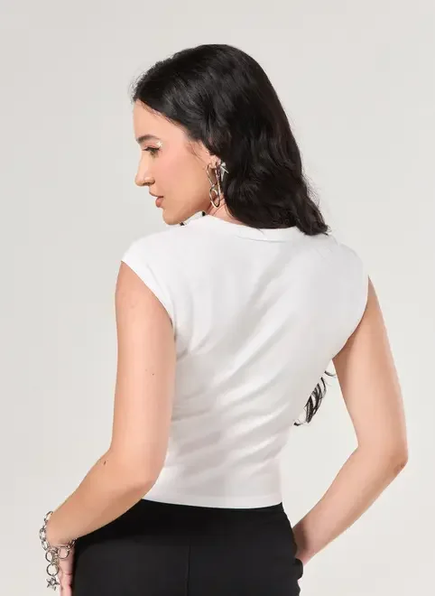 Mini Tee Off-White Estrela