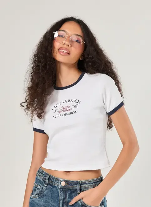 Mini Tee Off-White Laguna Beach