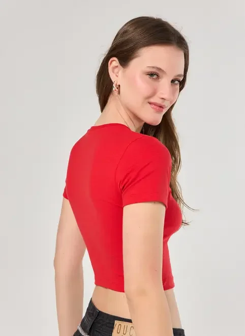 Mini Tee Vermelha Ironic