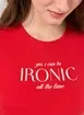 Mini Tee Vermelha Ironic