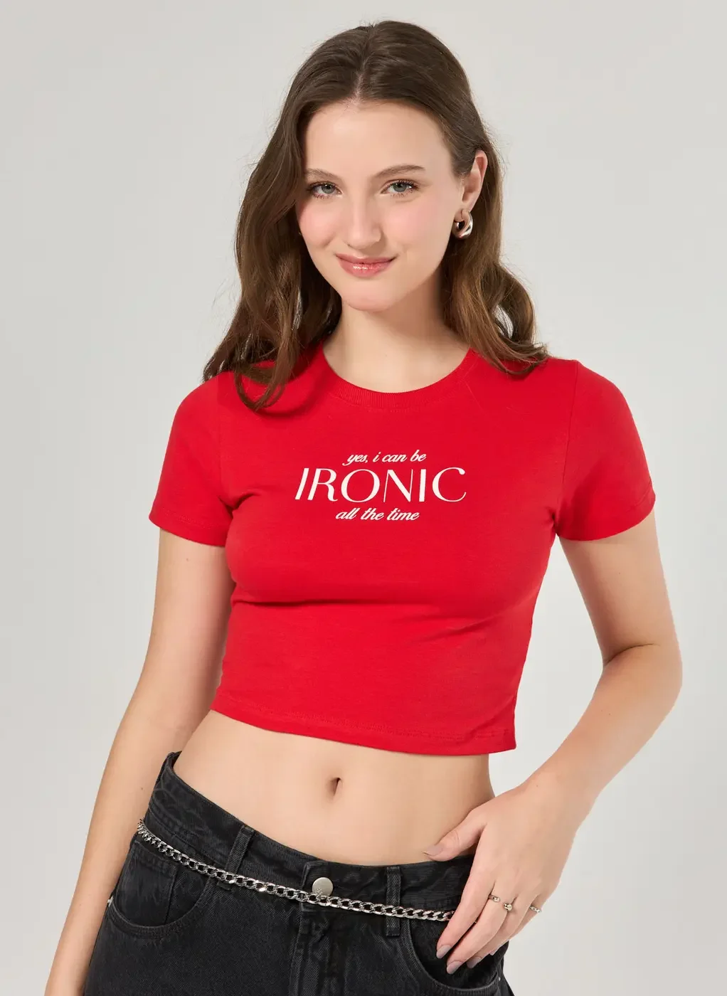 Mini Tee Vermelha Ironic