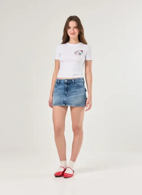 Blusa Off-White Hello Kitty