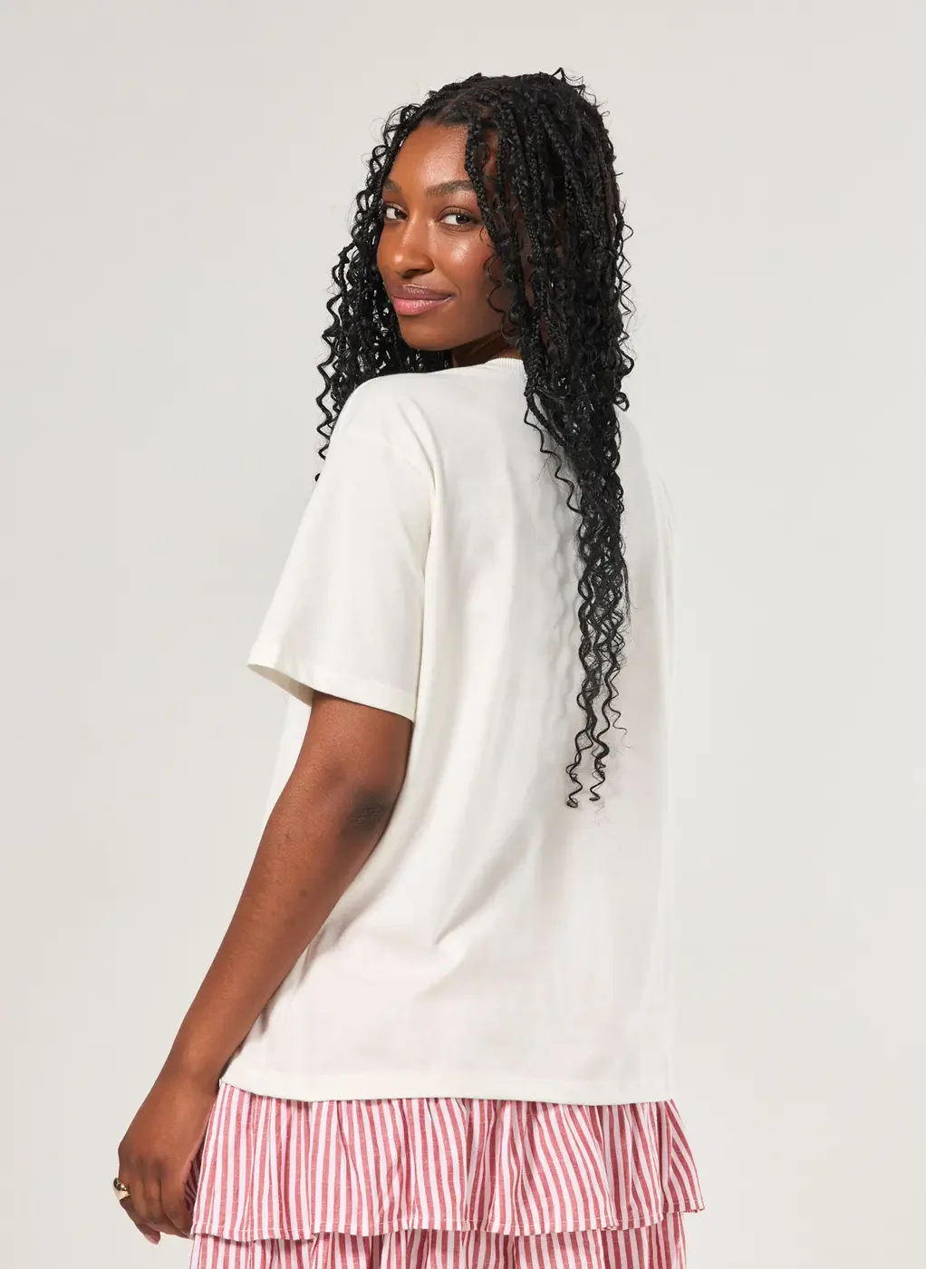 Camiseta Off-White Estampa Sardinha