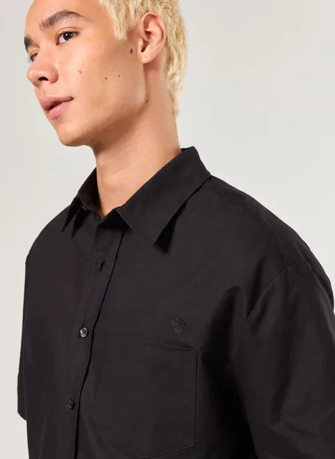 Camisa Cropped Preta