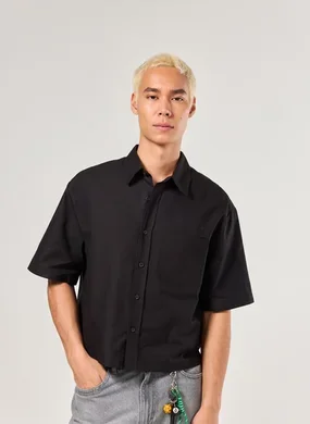Camisa Cropped Preta