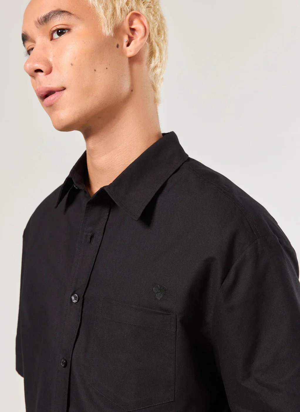 Camisa Cropped Preta