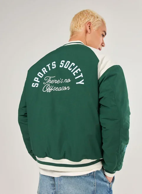 Jaqueta Bomber Esportiva Vintage