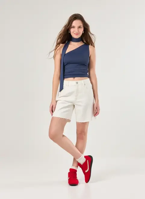 Blusa Poliamida Gravatinha