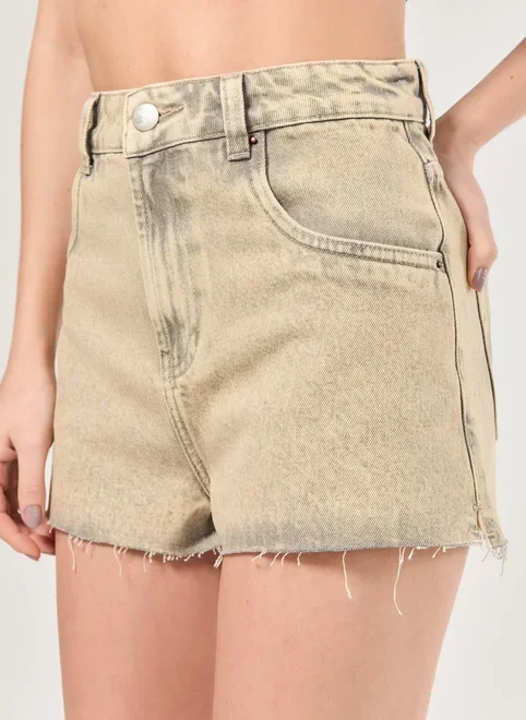 Short Jeans Dirty Cintura Alta