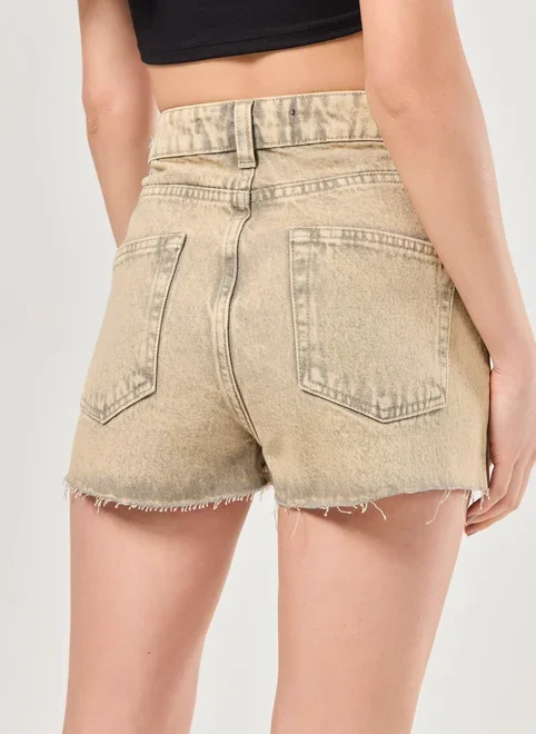 Short Jeans Dirty Cintura Alta