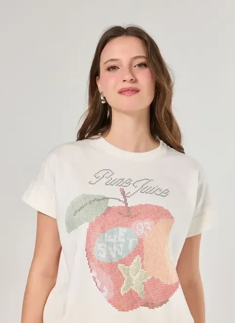 Camiseta Oversized Off-White Fruta