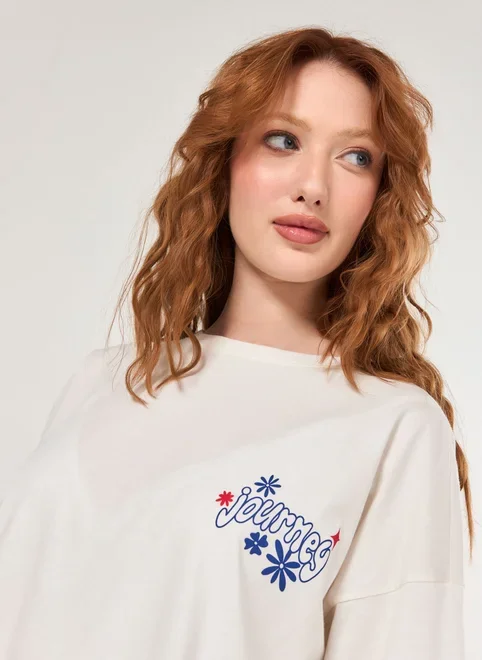 Camiseta Box Off-White Estampa Costas