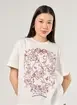 Camiseta Off-White Estampa Romântica