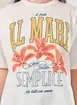 Camiseta Box Off-White Flor AL Mare